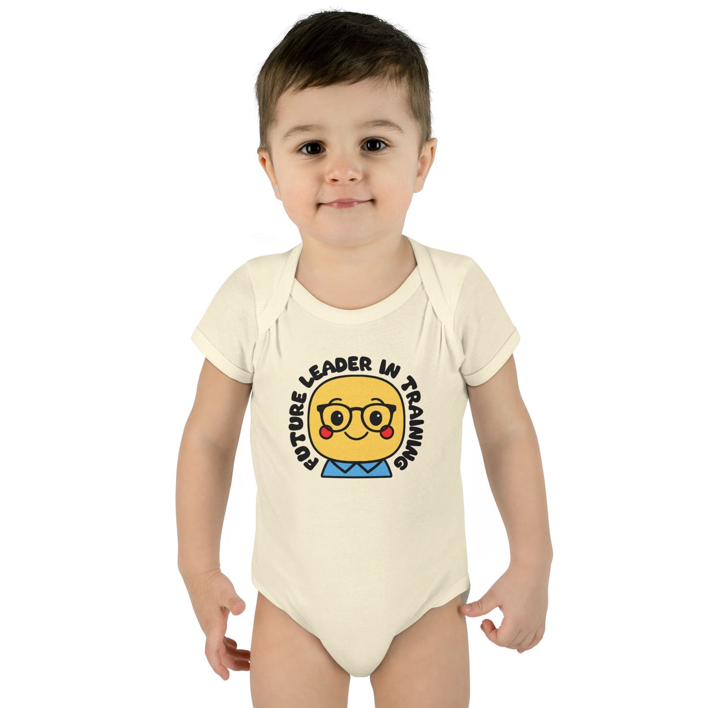 Future Leader in Training - Soft Cotton Baby Bodysuit