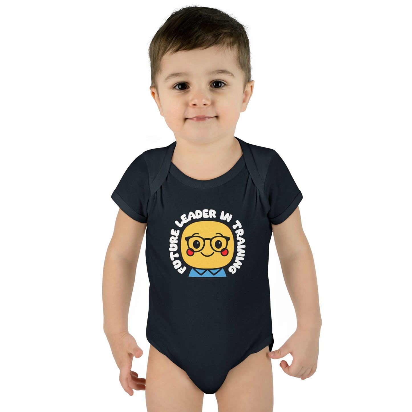 Future Leader in Training - Soft Cotton Baby Bodysuit