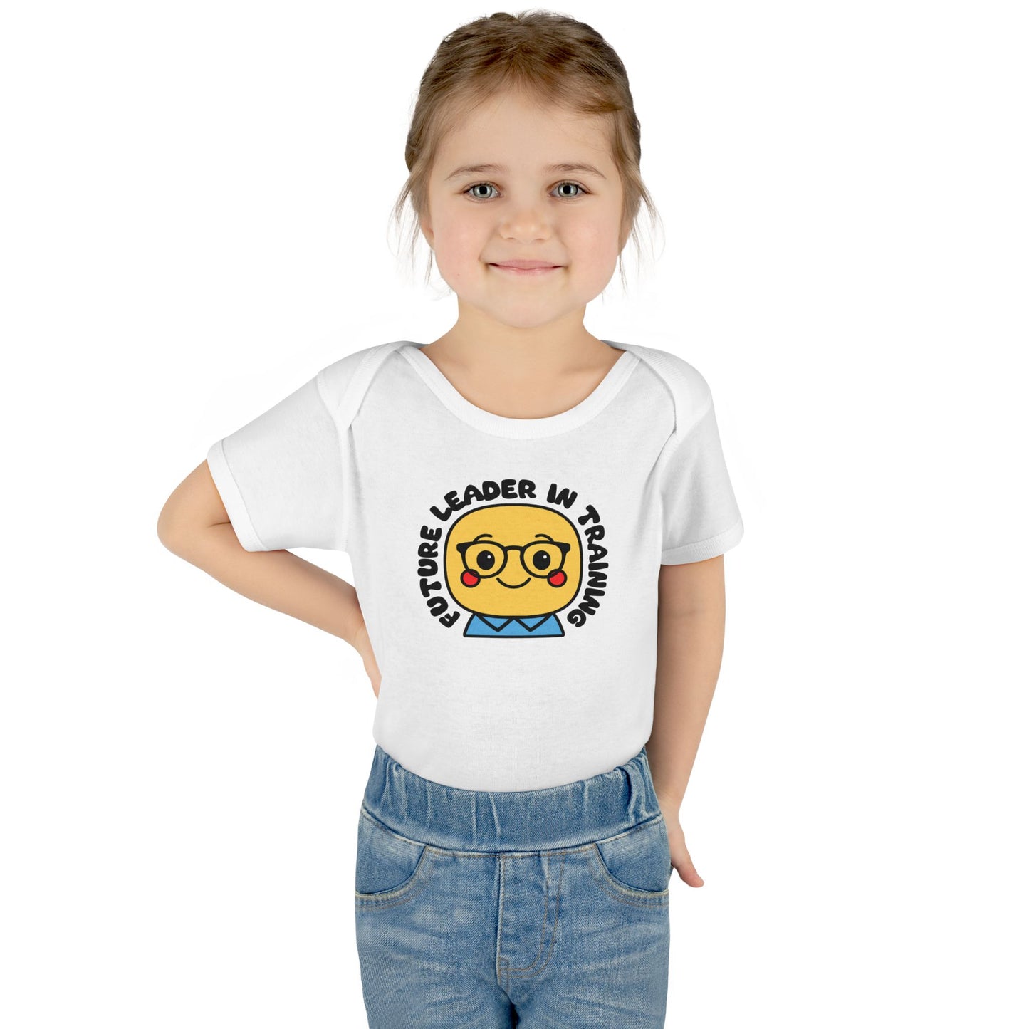 Future Leader in Training - Soft Cotton Baby Bodysuit