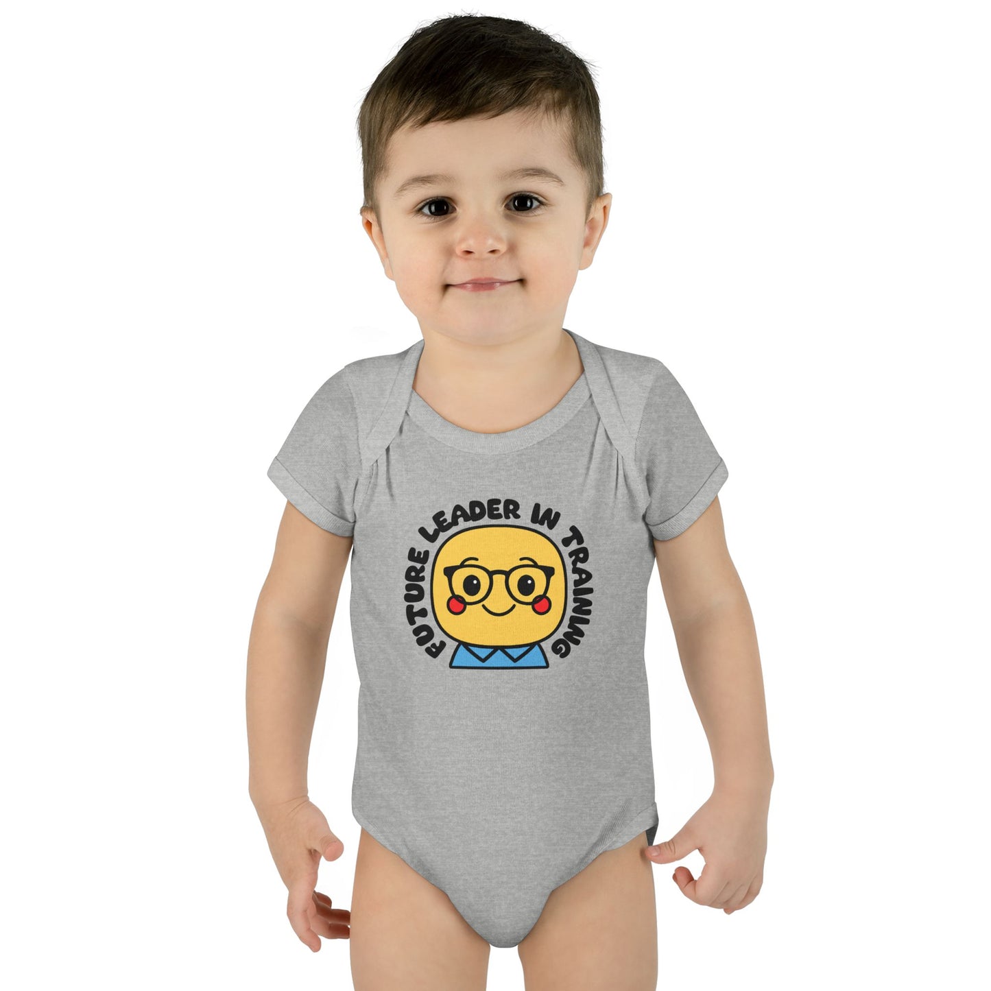 Future Leader in Training - Soft Cotton Baby Bodysuit