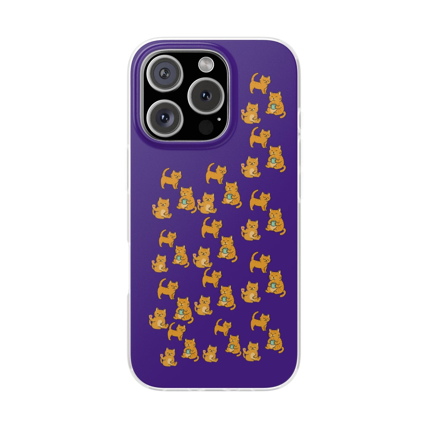 Paw-sitively Purrrfect Cats iPhone 16 Flexi Cases - 4 different designs!