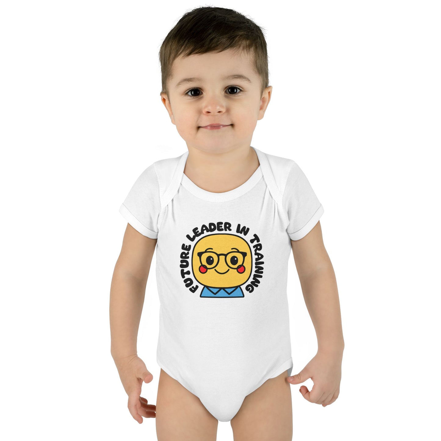 Future Leader in Training - Soft Cotton Baby Bodysuit