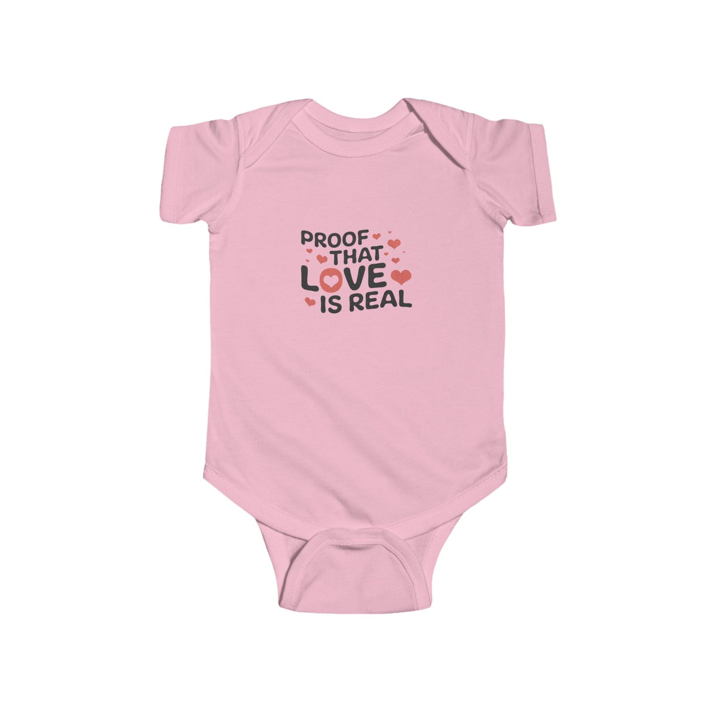 Love is Real Baby Jersey Bodysuit