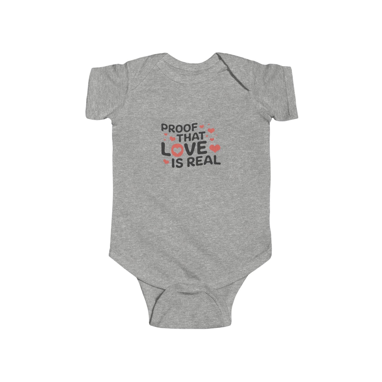 Love is Real Baby Jersey Bodysuit