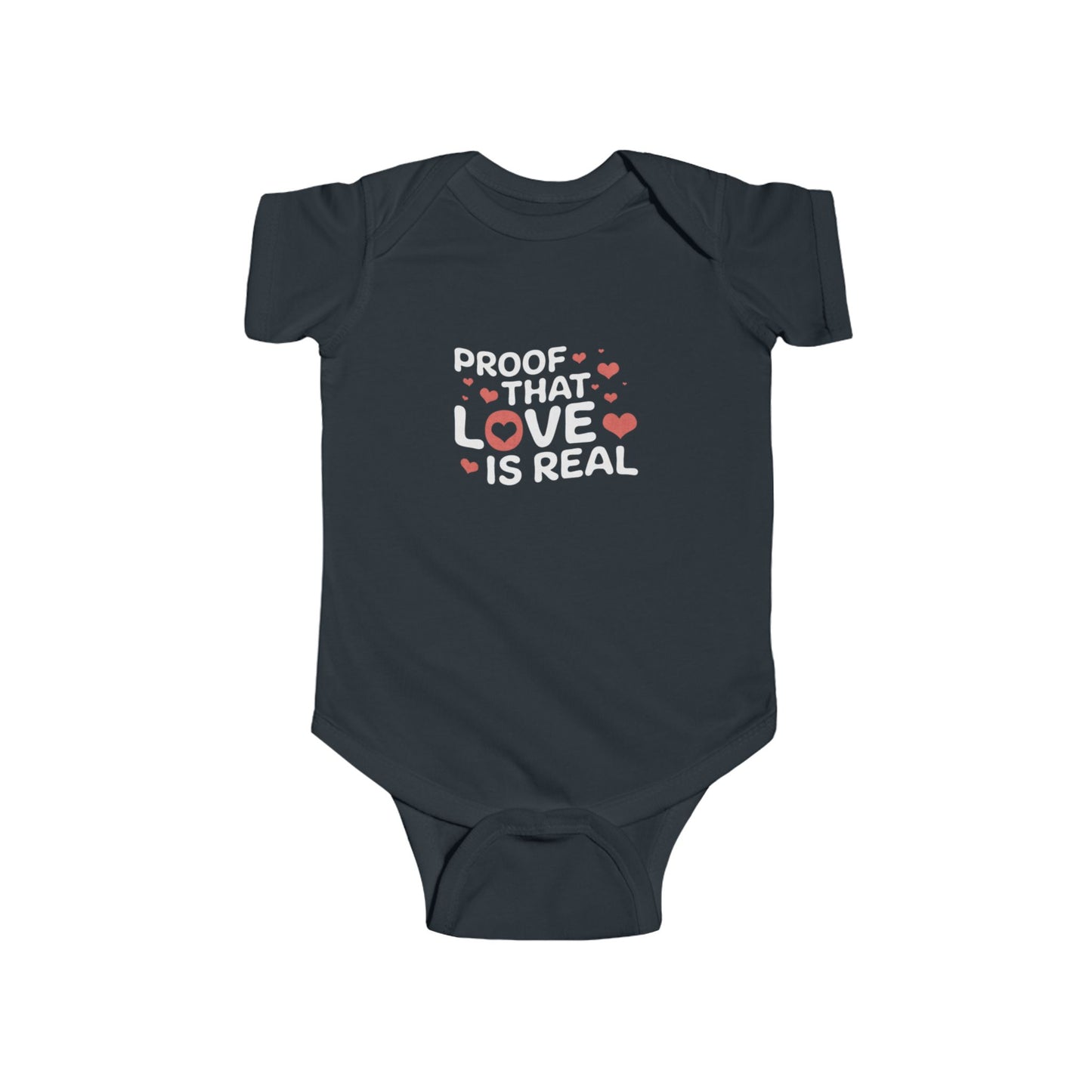 Love is Real Baby Jersey Bodysuit