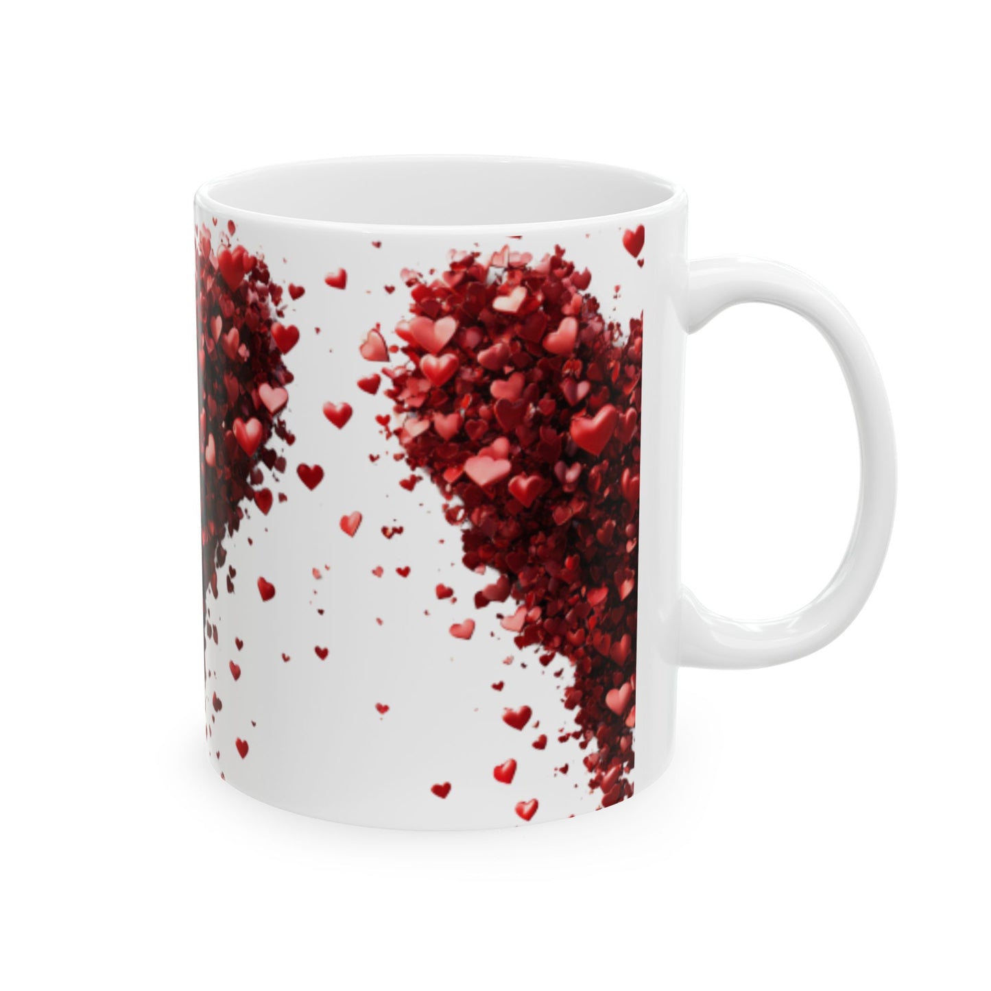 Romantic Heart Shapes Mug