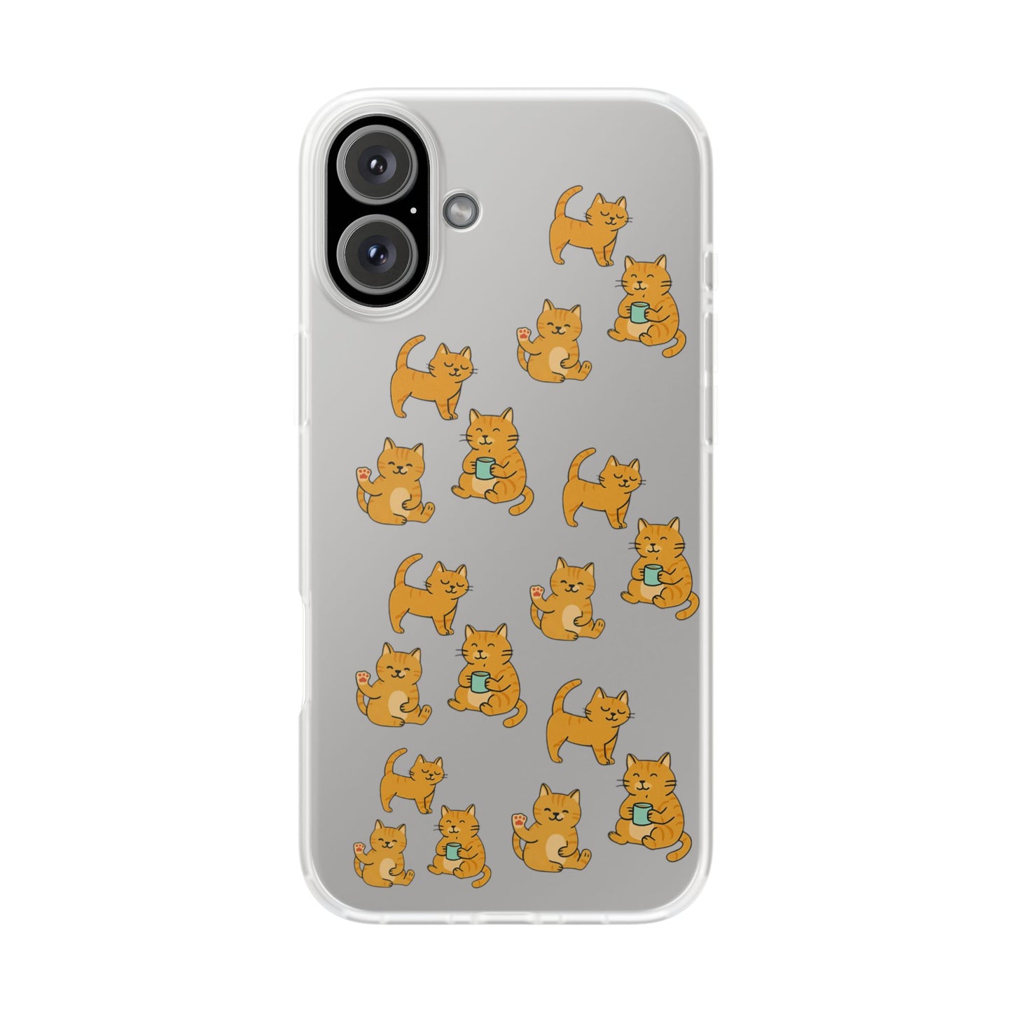 Paw-sitively Purrrfect Cats iPhone 16 Flexi Cases - 4 different designs!