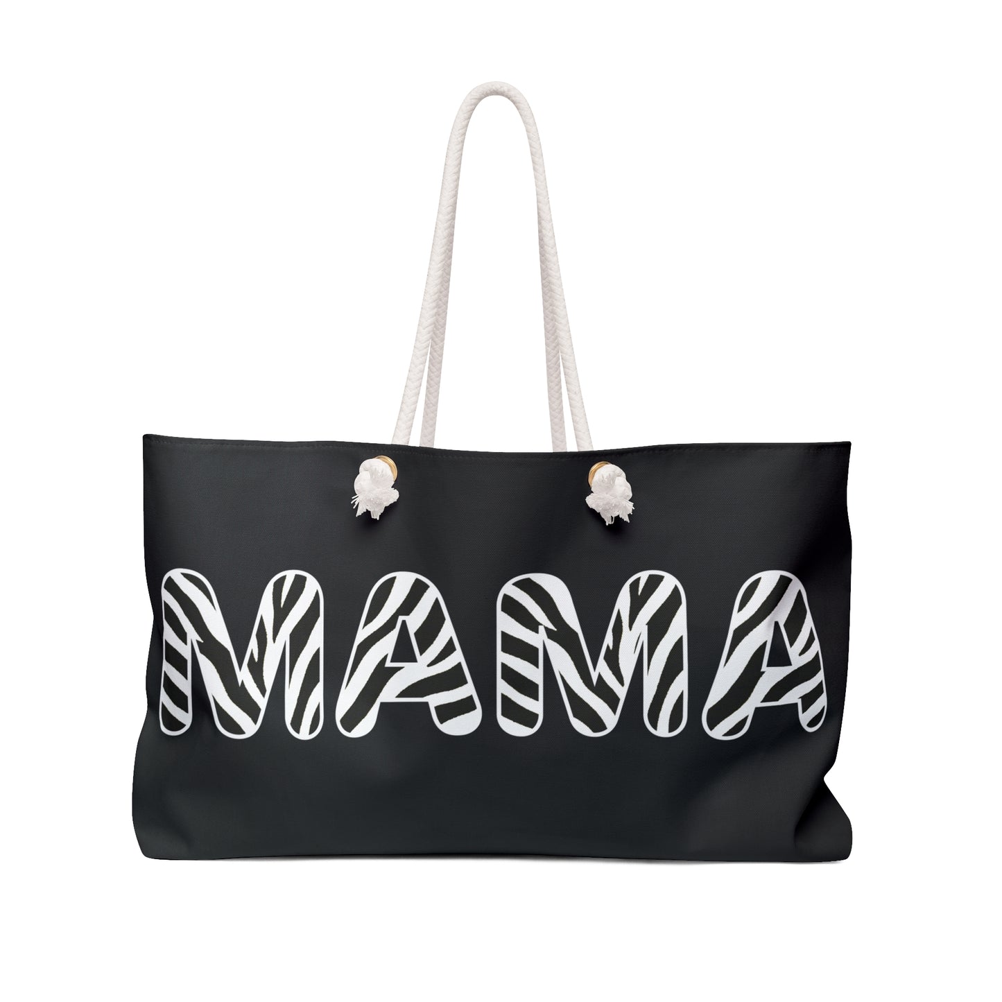 Zebra Strips Mama Travel Tote