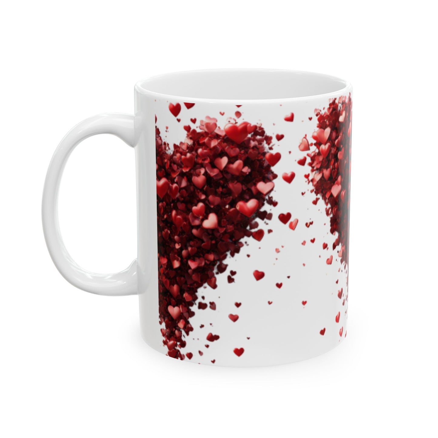 Romantic Heart Shapes Mug