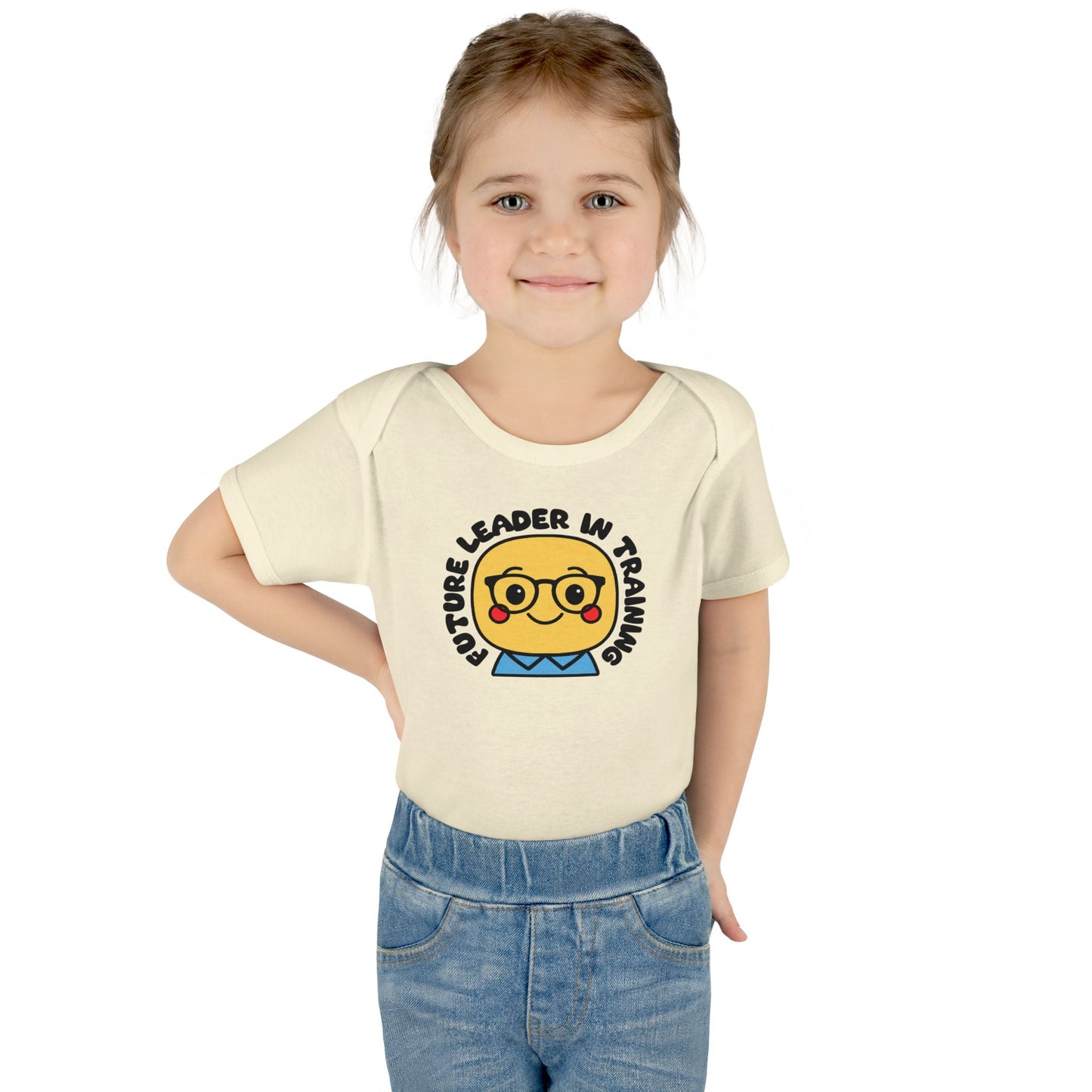 Future Leader in Training - Soft Cotton Baby Bodysuit