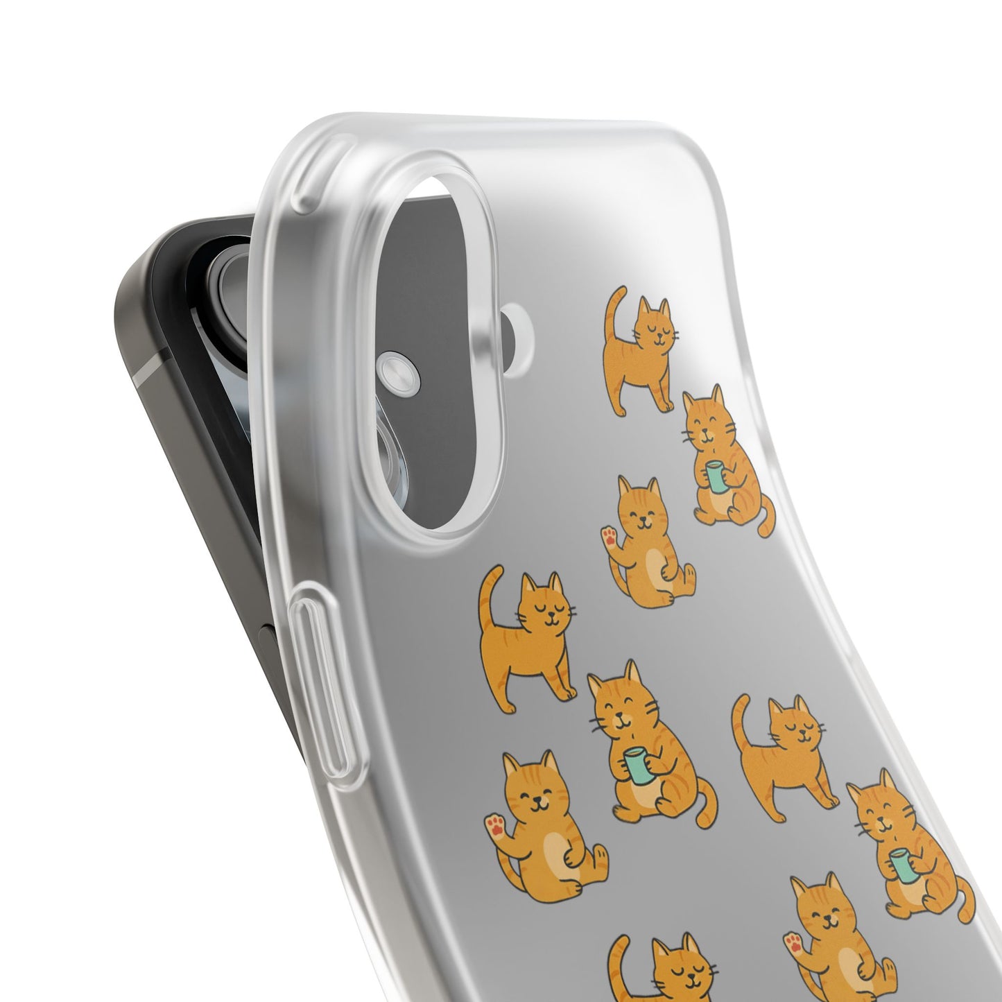 Paw-sitively Purrrfect Cats iPhone 16 Flexi Cases - 4 different designs!