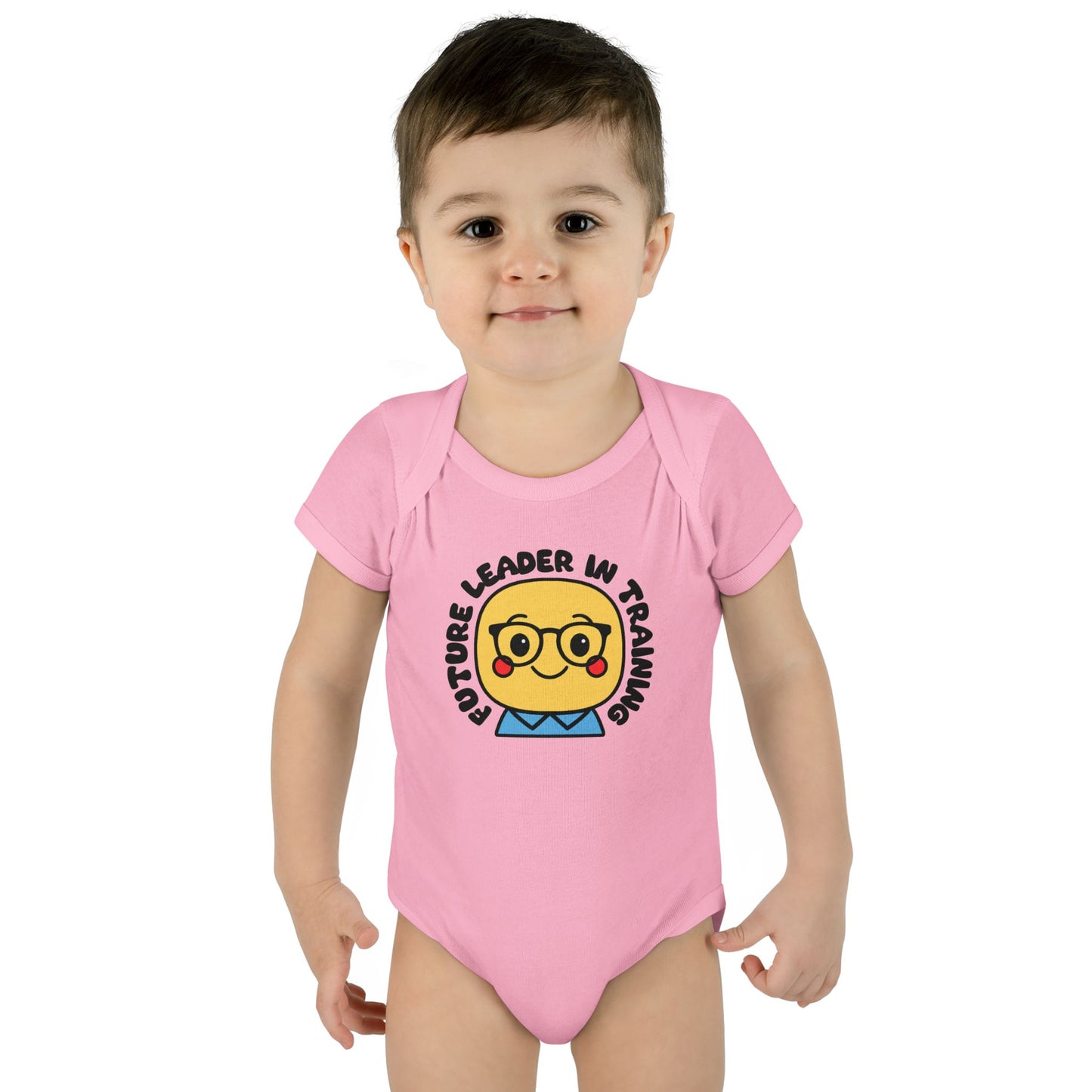 Future Leader in Training - Soft Cotton Baby Bodysuit