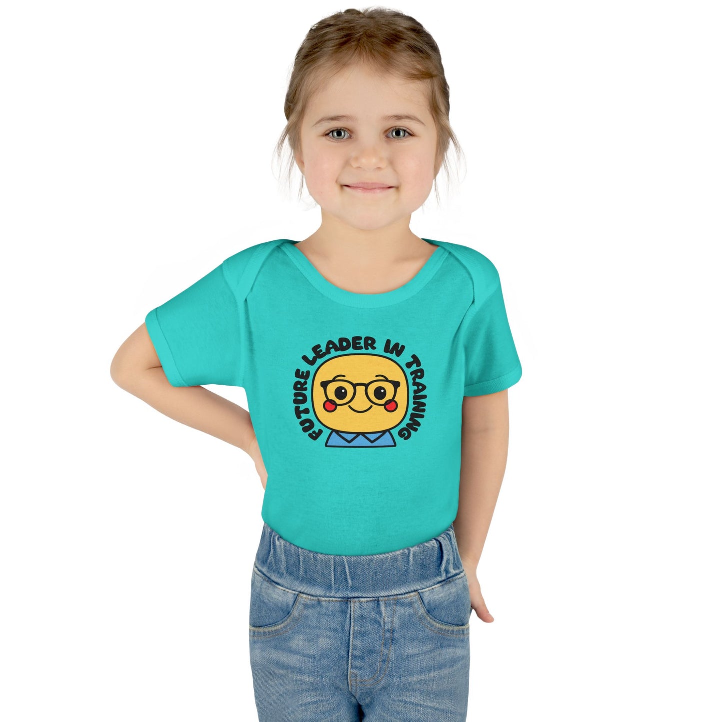 Future Leader in Training - Soft Cotton Baby Bodysuit