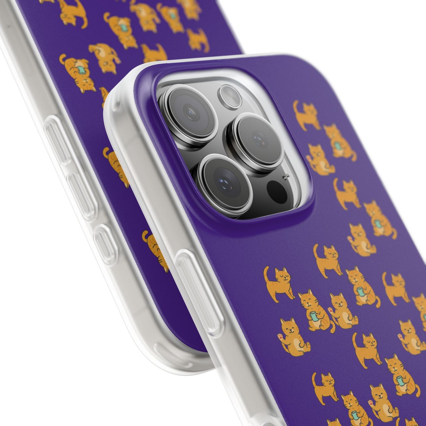 Paw-sitively Purrrfect Cats iPhone 16 Flexi Cases - 4 different designs!