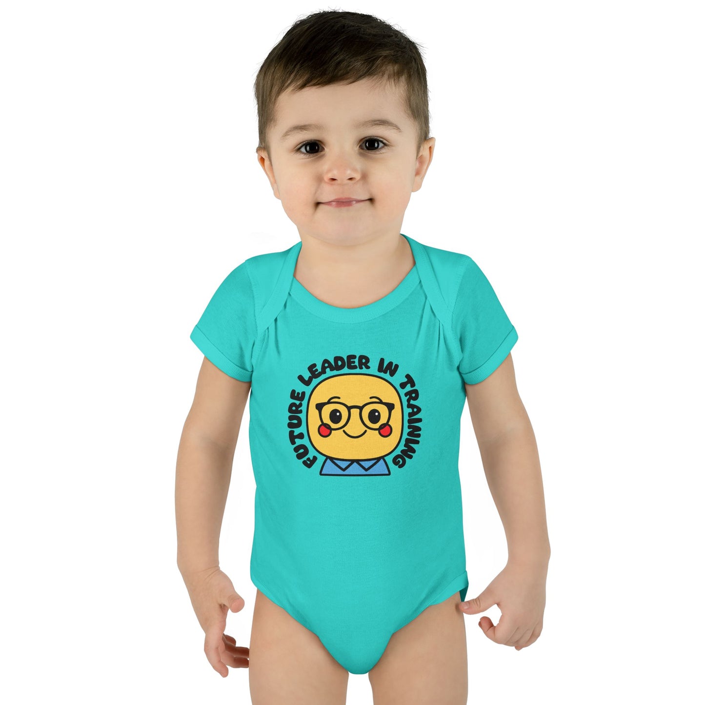 Future Leader in Training - Soft Cotton Baby Bodysuit