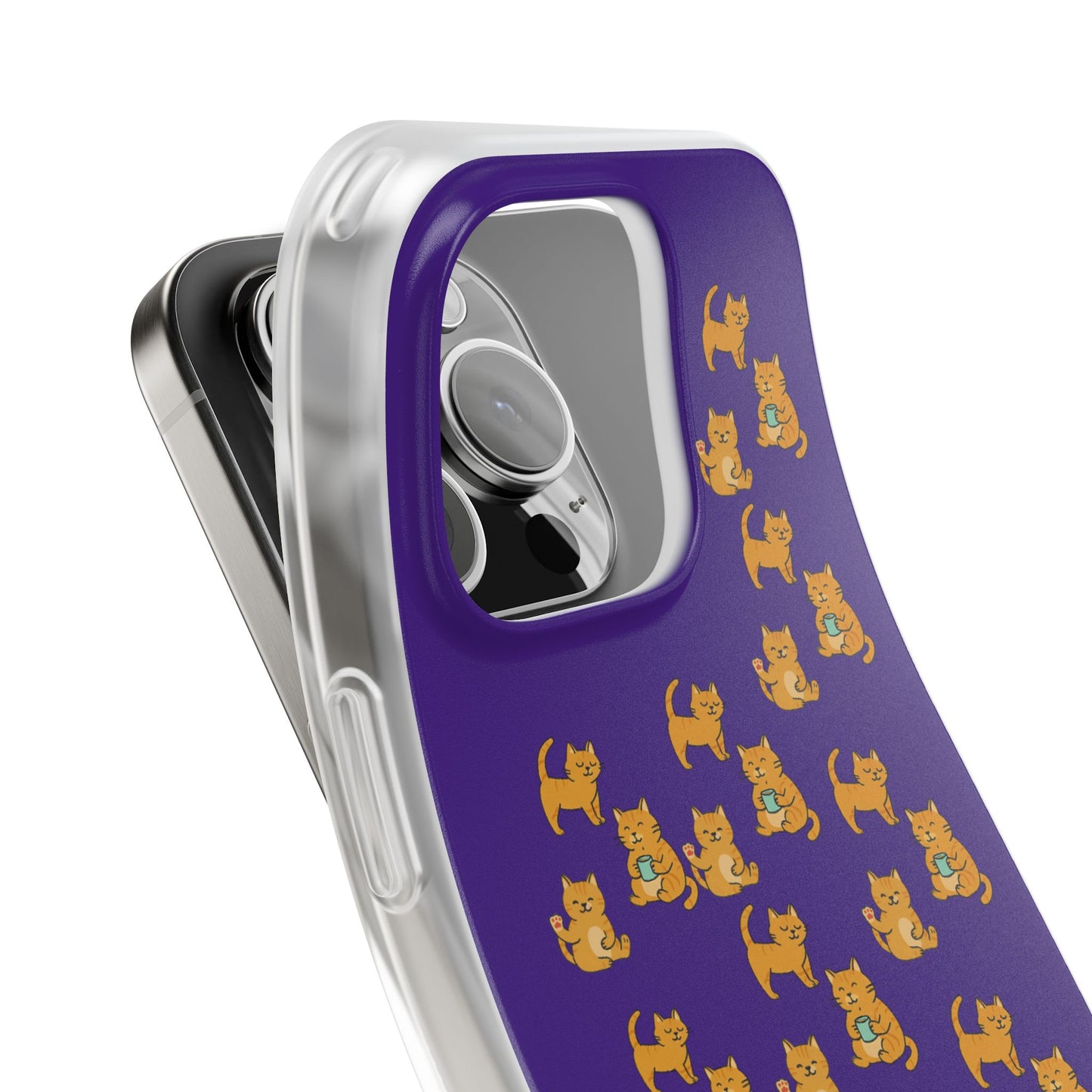 Paw-sitively Purrrfect Cats iPhone 16 Flexi Cases - 4 different designs!