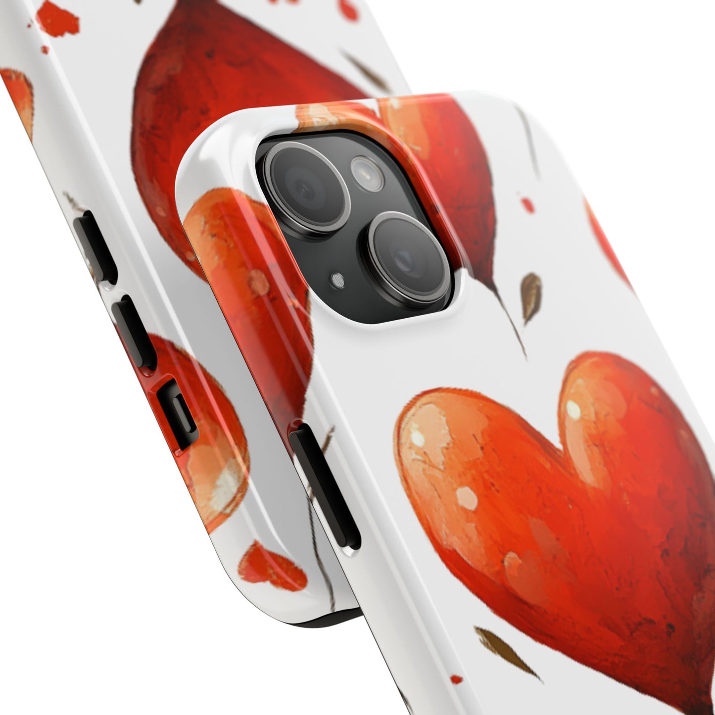 Heart-Shaped Tomato Plant - iPhone 15 Phone Case