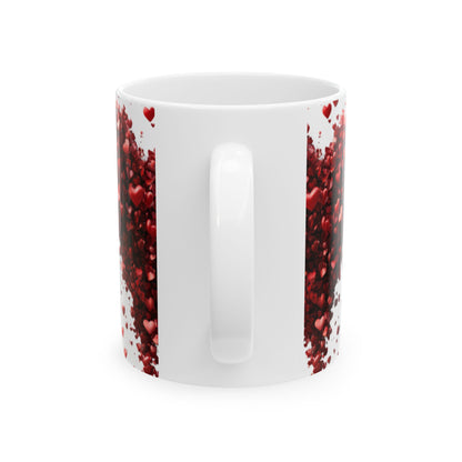 Romantic Heart Shapes Mug