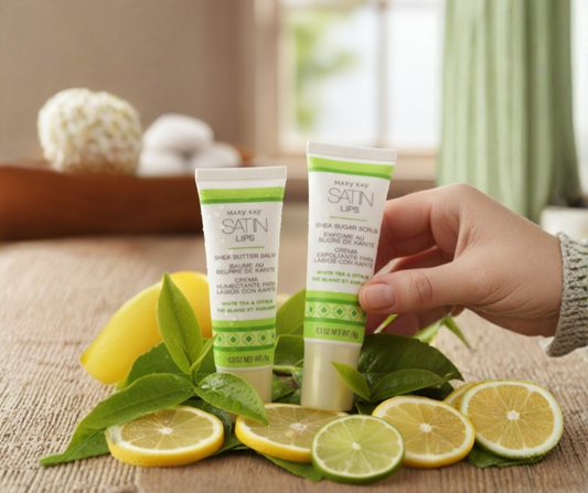 The White Tea and Citrus Satin Lips Set