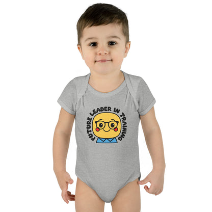Future Leader in Training - Soft Cotton Baby Bodysuit