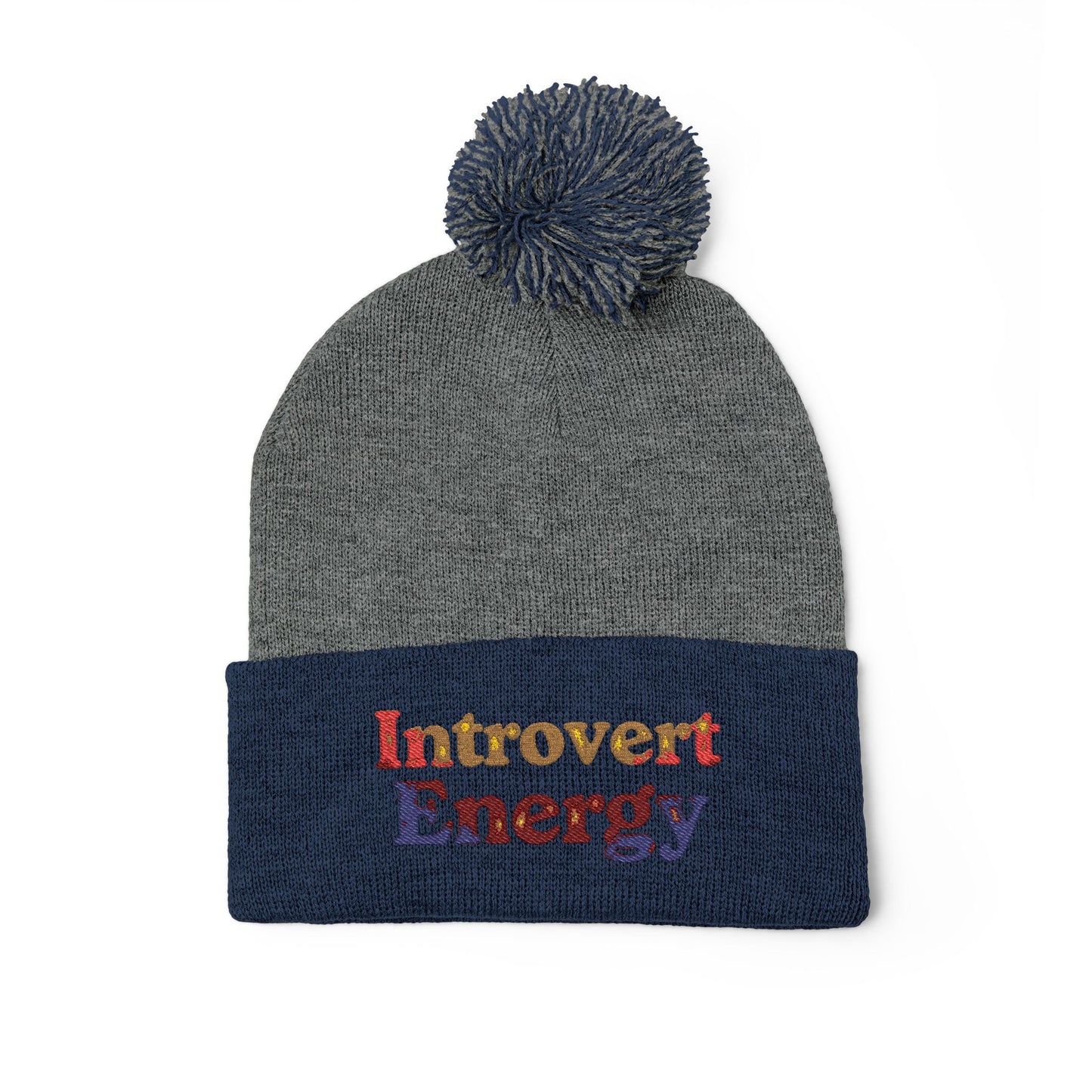Introverted Energy Pom-Pom Beanie