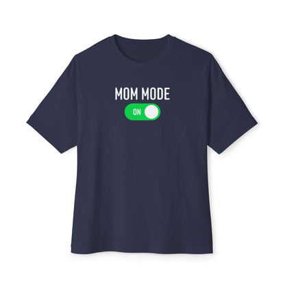 Mom Mode Unisex Boxy Tee, Funny Gift for Moms, Casual Wear, Mother's Day Gift, Comfortable Tee for Busy Moms, Everyday Style