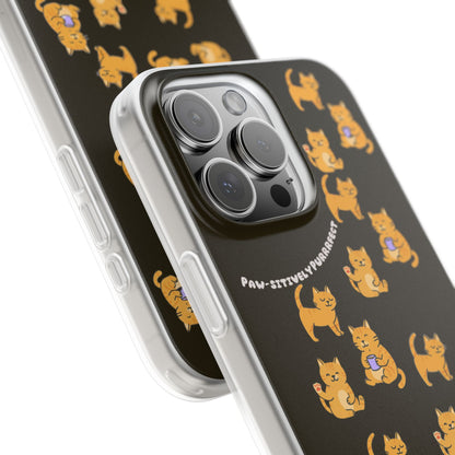 Paw-sitively Purrrfect Cats iPhone 16 Flexi Cases - 4 different designs!