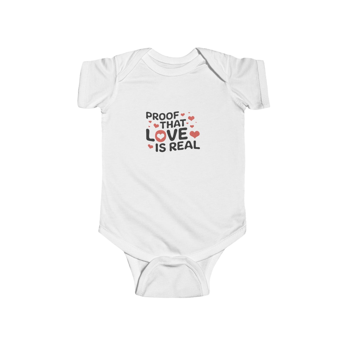 Love is Real Baby Jersey Bodysuit