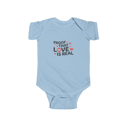 Love is Real Baby Jersey Bodysuit