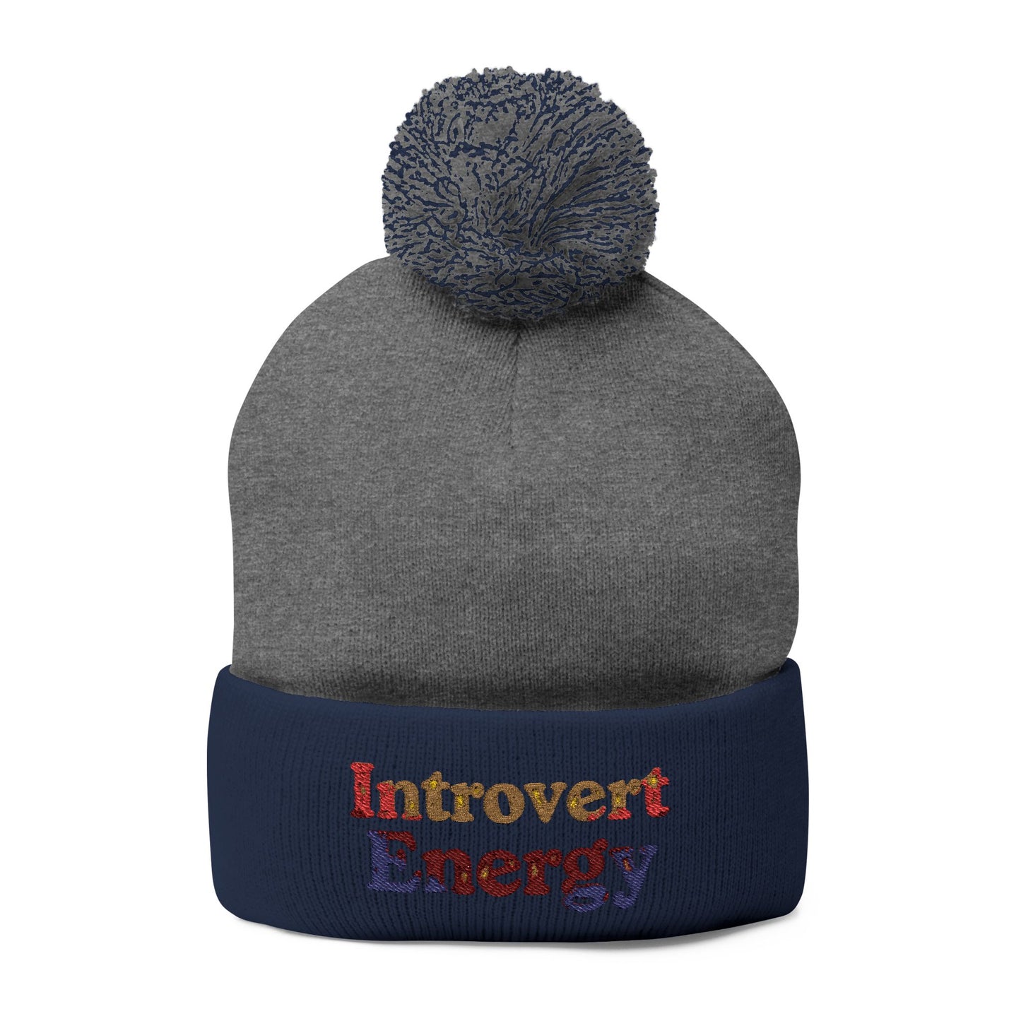 Introverted Energy Pom-Pom Beanie