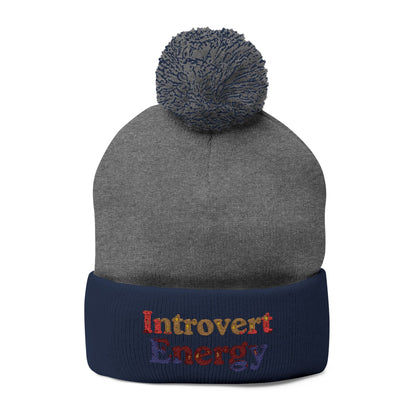Introverted Energy Pom-Pom Beanie