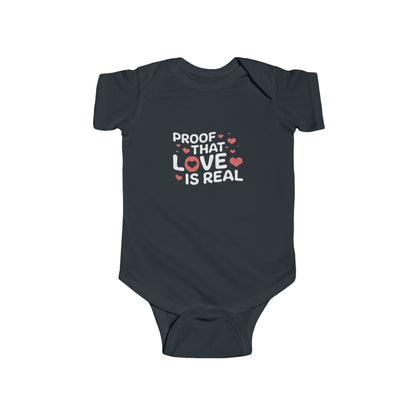 Love is Real Baby Jersey Bodysuit