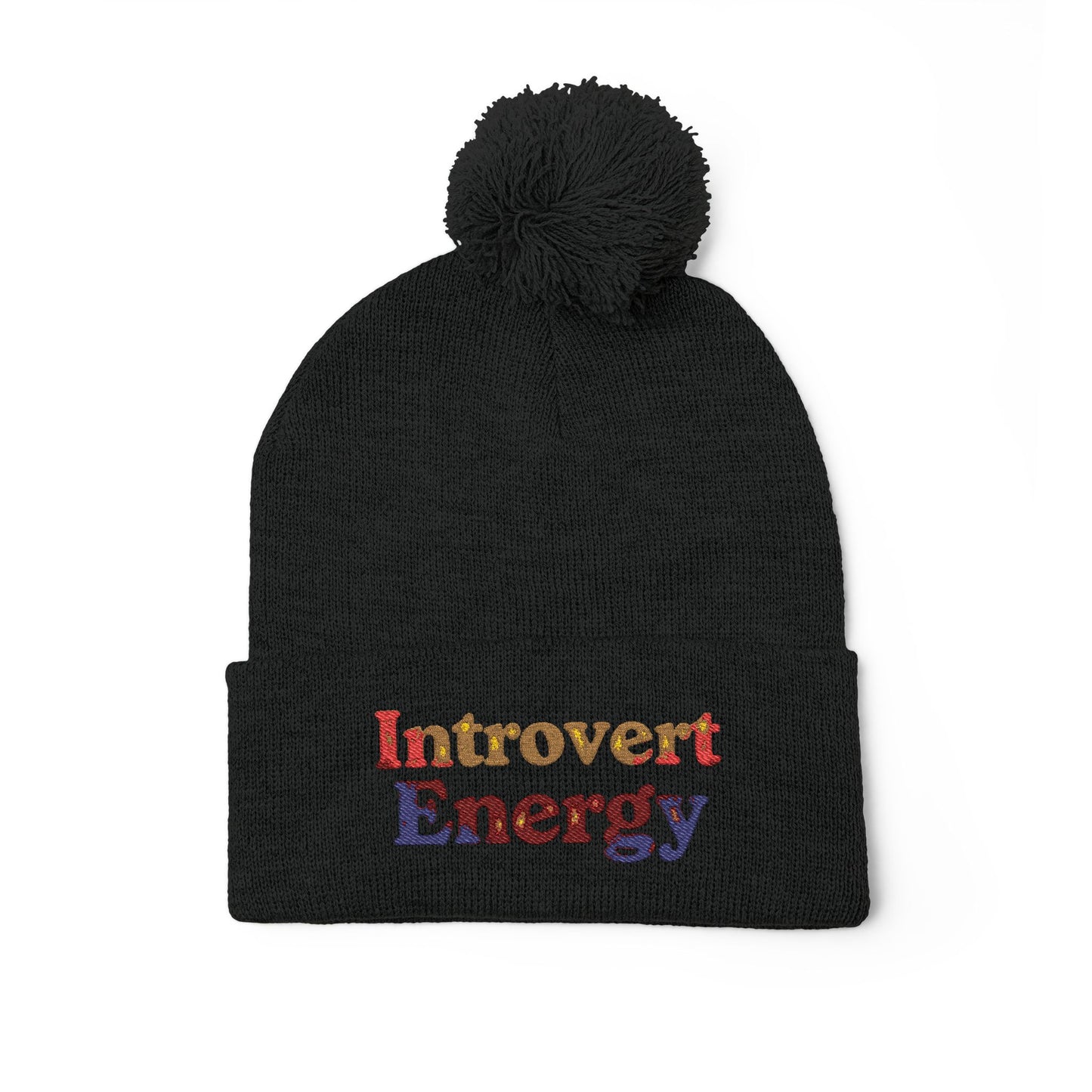 Introverted Energy Pom-Pom Beanie