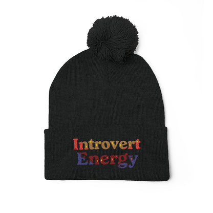 Introverted Energy Pom-Pom Beanie