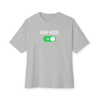 Mom Mode Unisex Boxy Tee, Funny Gift for Moms, Casual Wear, Mother's Day Gift, Comfortable Tee for Busy Moms, Everyday Style