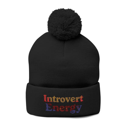 Introverted Energy Pom-Pom Beanie