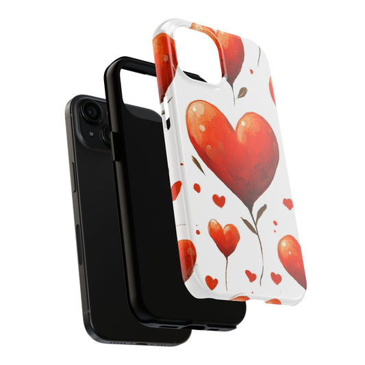 Heart-Shaped Tomato Plant - iPhone 15 Phone Case