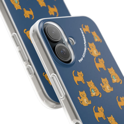 Paw-sitively Purrrfect Cats iPhone 16 Flexi Cases - 4 different designs!