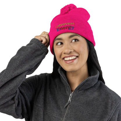 Introverted Energy Pom-Pom Beanie