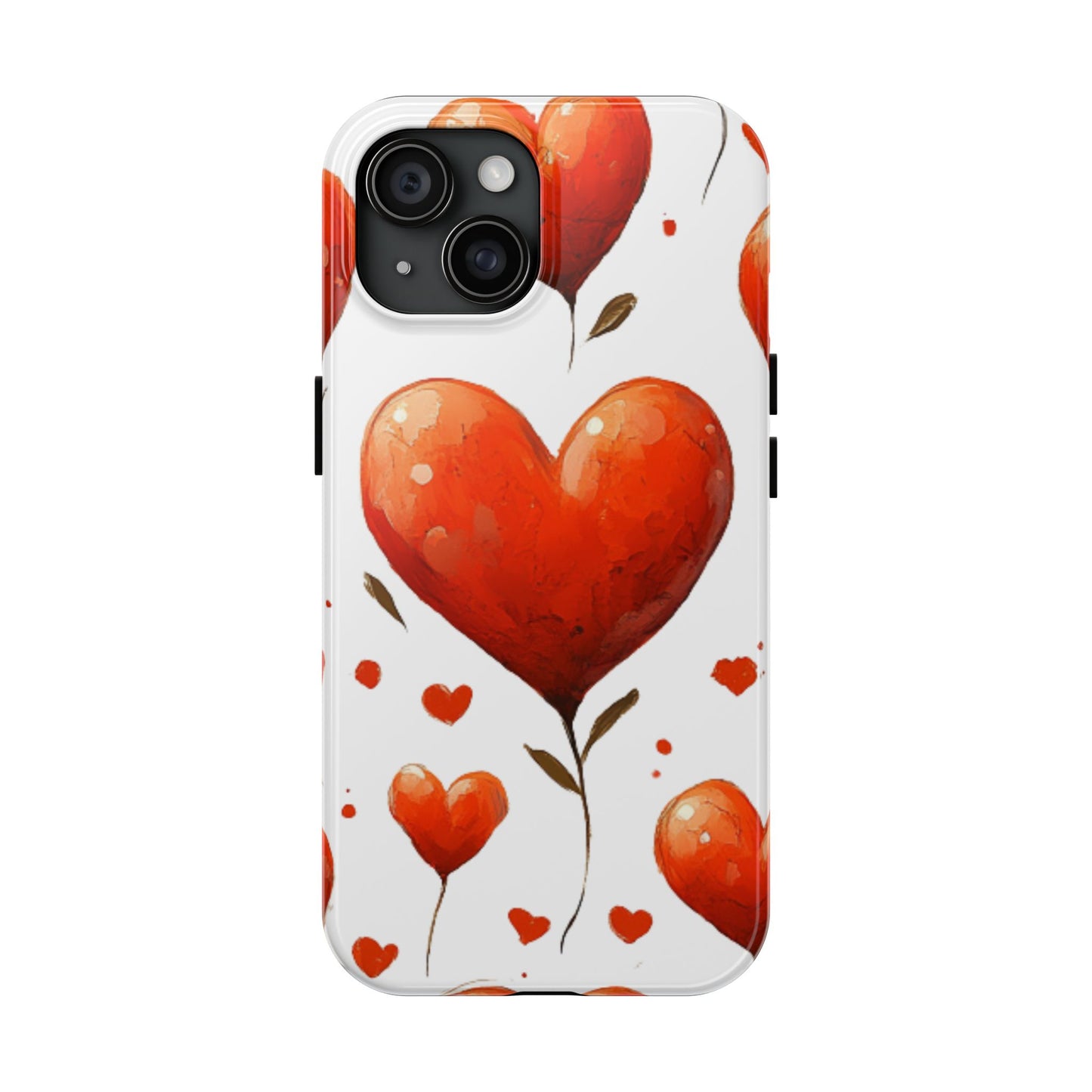 Heart-Shaped Tomato Plant - iPhone 15 Phone Case