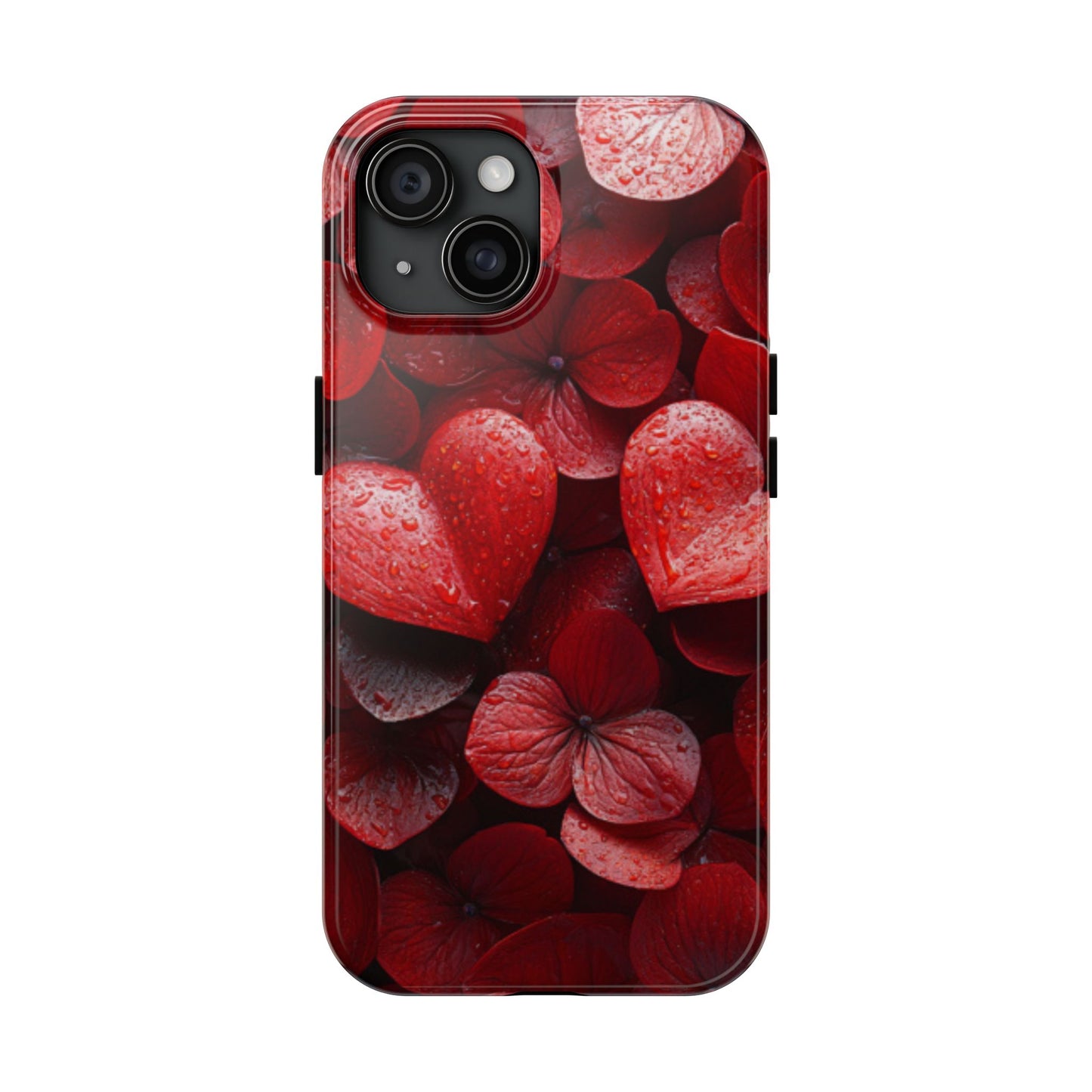 Love Heart-Shaped Flowers - iPhone 15 Phone Case